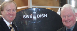 Magnus Wallmark of Swe-Dish (left) and Tellumat’s Colin Meintjes